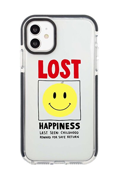 shoptocase Iphone 11 Kenar Korumalı Anti Shock Lost Smiely Desenli Telefon Kı...
