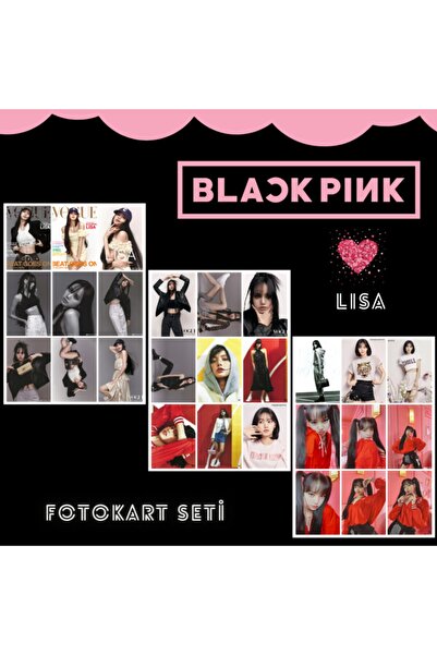 BLACK PINK Blackpınk '' Love Lisa '' Fotokart Seti