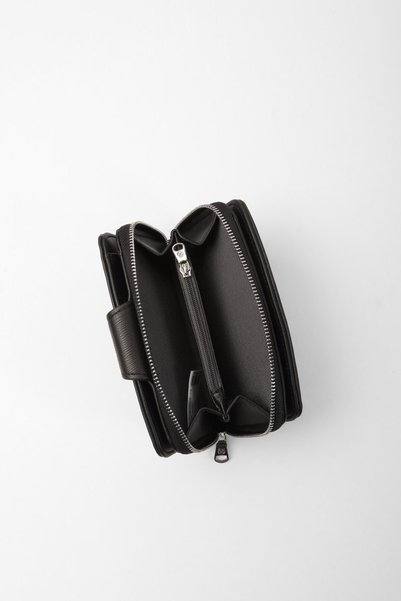 CENGİZ PAKEL Cengiz Pakel Medium Size Women's Wallet 65257-Black