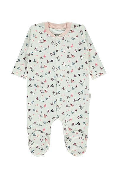 U.S. Polo Assn. Base Polo Assn Licensed Cream Baby Jumpsuit