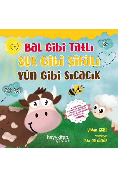 hayykitap Bal Gibi Tatlı Süt Gibi Şifalı Yün Gibi Sıcacık 3’lü Set