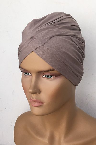 Vera Aura Ready Turban Bonnet Χτενισμένο Βιζόν Καπό Σταυρός Γυναικείο Hijab Bonnet