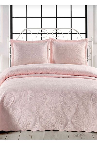 Örtüm Μονό κάλυμμα κρεβατιού με καπιτονέ Microfiber Rose