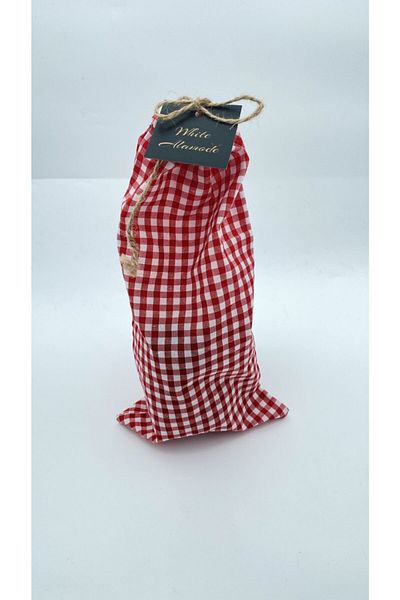 White Alamode Υφασμάτινη τσάντα δώρου Gingham