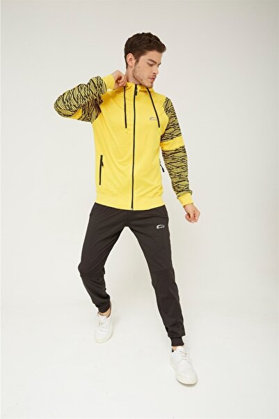 Cramp Spor طقم رجالي مطبوع من Garni على الأكمام