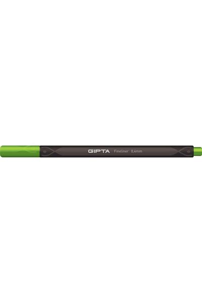 Gıpta Fineliner Felt Tip Pen 0.4 Mm Triangle Green 4-k600017-5001