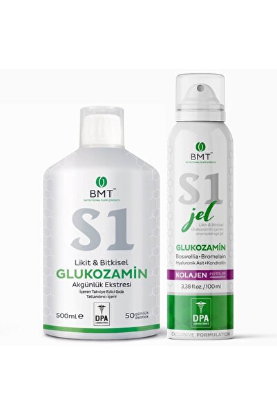 BMT S1 Glukozamin Likit & Jel 2'li Set