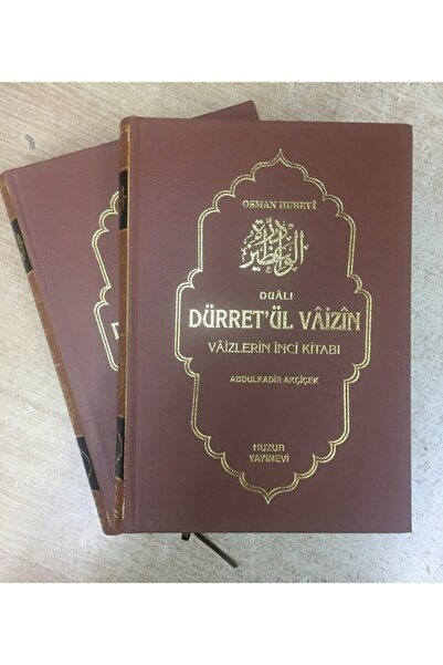 Huzur Yayınevi Dürretül Vaizin Vaizlerin Inci Kitabı, 2 Cilt, Arapça-türkçe, ...