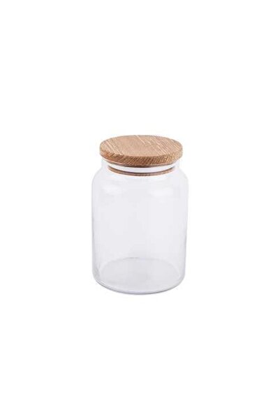 Tantitoni Glass Jar with Wooden Lid 890 ml