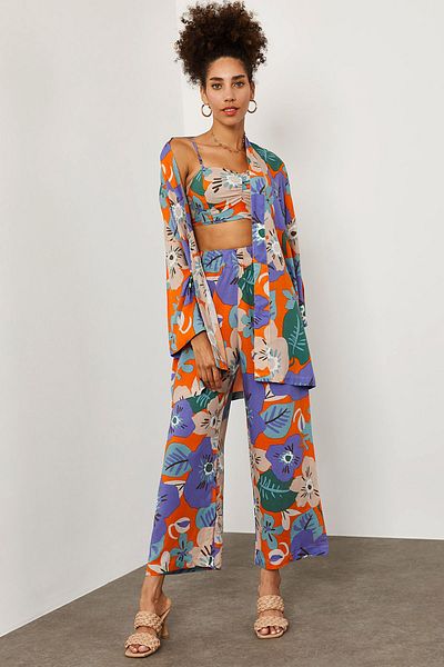 XHAN Zweiteiler - Lila - Regular Fit