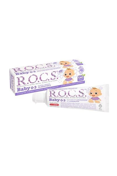 Rocs Kids معجون أسنان للأطفال بخلاصة الزيزفون من روكس - 45 جم (0-3 سنوات)