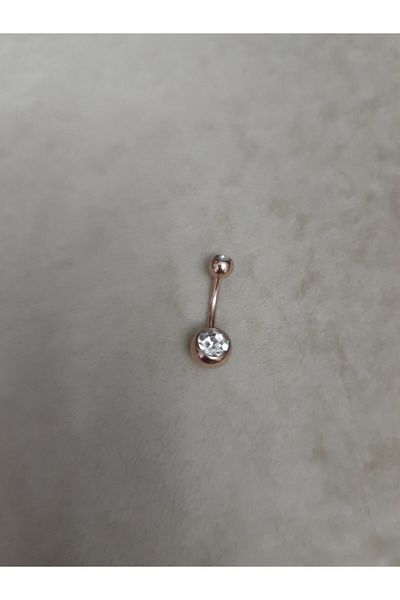 AyçaSilver Steel Rose Belly Piercing