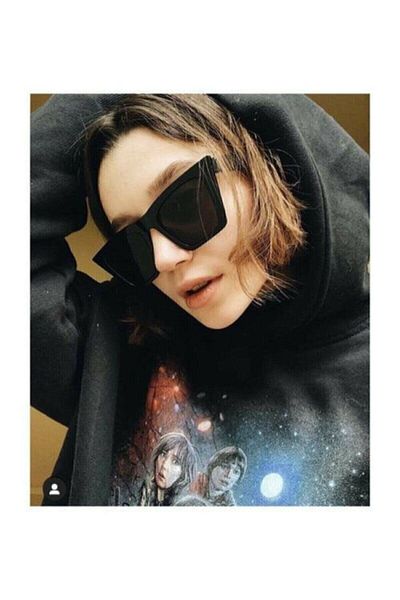 ModaLand Women's Black Square Glasses Sns002