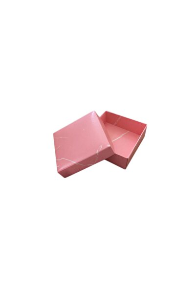 TT Tahtakale Toptancıları Complete Cardboard Box Marble Pattern 8X8X3 cm (50 ...