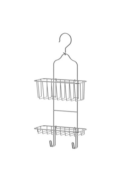 GFN Duş Sepeti Askılı 53 X24 cm Şampuanlık Sabunluk Çinko Kaplama Çelikten Yapılmıştır