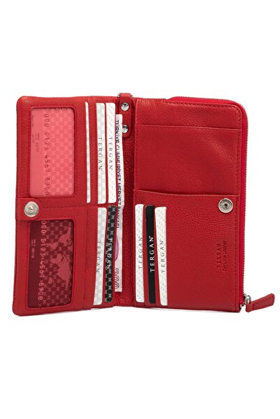 Tergan Kırmızı Deri Erkek Portföy Çanta 01632b8ı