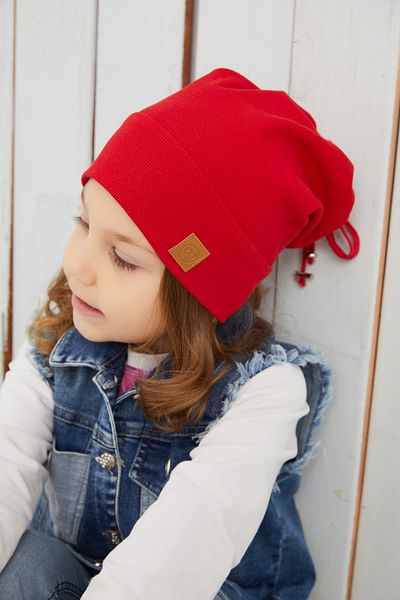Babygiz Baby Girl Child Red Hat Beanie Handmade Comfortable Skin-friendly 100% Cotton Camisole