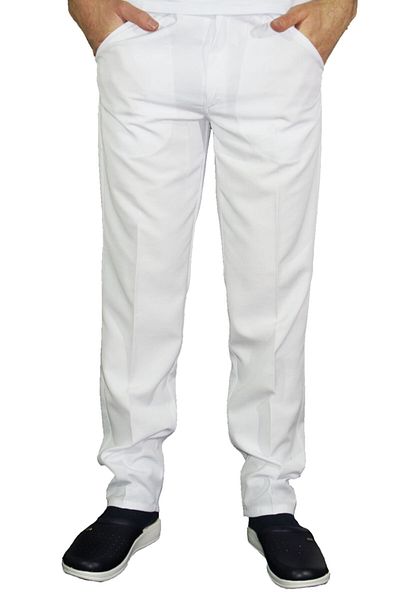 Uniprom Doctor - Nurse Elastic Waist Trousers Alpaca Fabric White