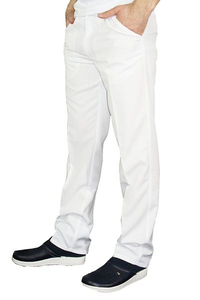 Uniprom Doctor - Nurse Elastic Waist Trousers Alpaca Fabric White