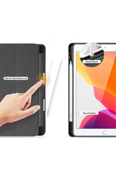 Ally Mobile Dux Ducis Ipad 7th Gen 10.2 2019 Kılıf Kalem Yerli Soft Tpu Mıknatıslı Domo Kılıf