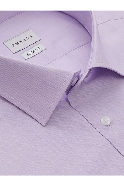 EMNANA Lila Slim Fit Gömlek