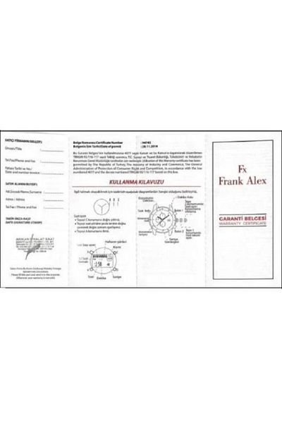 Frank Alex Fa12540h.04 Men's Wristwatch