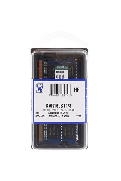 Kingston 8 جيجابايت D3 ملحوظة 1600 1.35 فولت Kvr16ls11/8wp