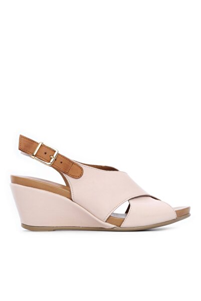 KEMAL TANCA Kadın Derı Sandalet Sandalet 766 0160 Byn Sndlt Y21