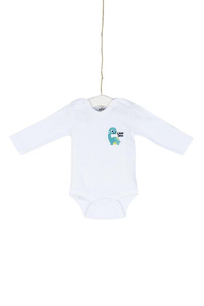 Aziz Bebe Baby Embroidered Snap Bodysuit 0-12 Months Azz001740
