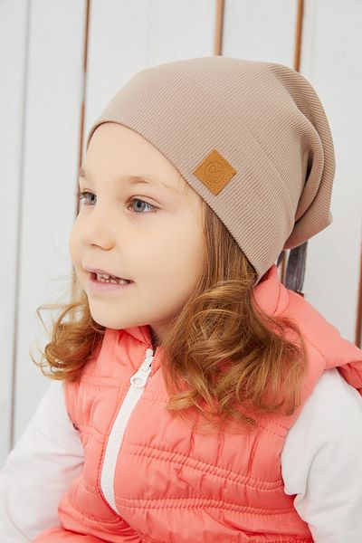 Babygiz Baby Girl Child Milk Coffee Hat Beanie Handmade Comfortable Skin-Friendly 100% Cotton Camisole