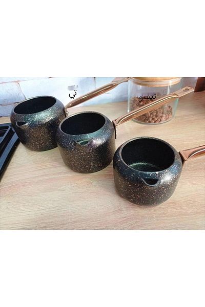 OMS PASLANMAZ Oms 7220 Cast Granite Hanging Luxury Coffee Pot Set
