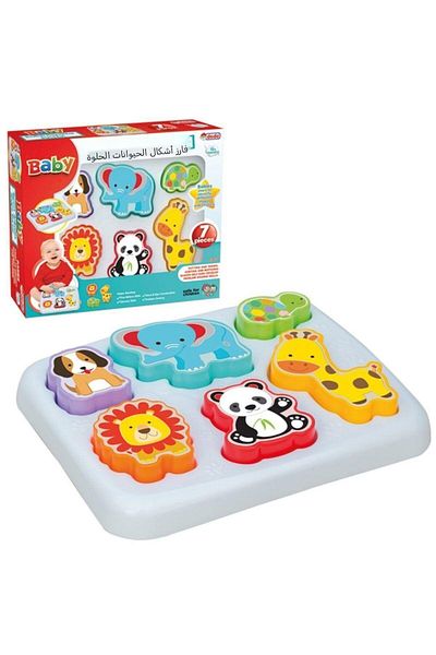 DEDE Cute Animals Bultak + 62 Piece Multi Block + Bultak Puzzle Set of 3