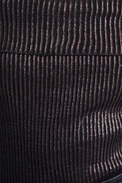 Trendyol Collection Sweter Carmen Collar Plum Knitwear - Złocony, TWOAW25KZ00152