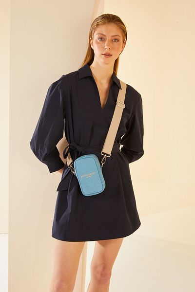 Pierre Cardin Blue Women's Waist Bag 05PO24Y1696