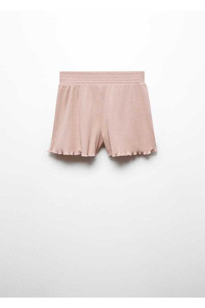MANGO Kids Baumwollshorts mit Taillenschnürung
