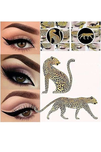 PRVT Leopard Liner Easy Eyeliner Pulling Riding Eyeliner Template