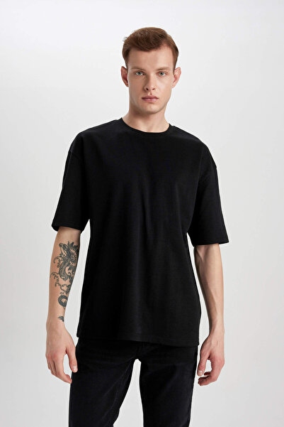 DeFacto Ανδρικό Μαύρο T-Shirt - X3926az/bk81