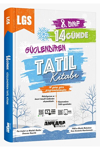 Ankara Yayıncılık Ankara Yay.ıncılık 8.sınıf 14 Günde Güçlendiren Tatil Kitabı