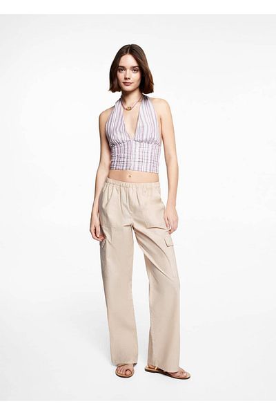 Mango Teen Beige Pants for Kids