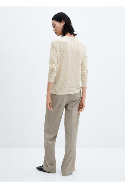 MANGO Woman Dokuma tişört