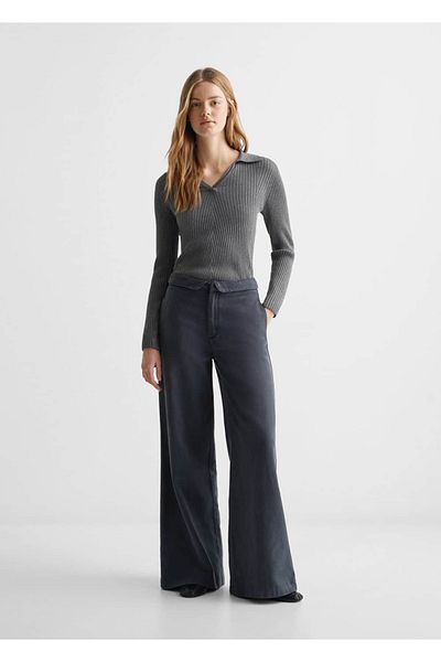 Mango Teen Gray Pants for Kids