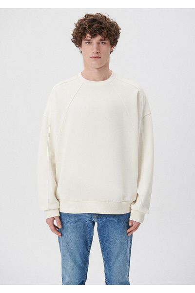Mavi Λευκό φούτερ Crew Neck 0S10035-70057
