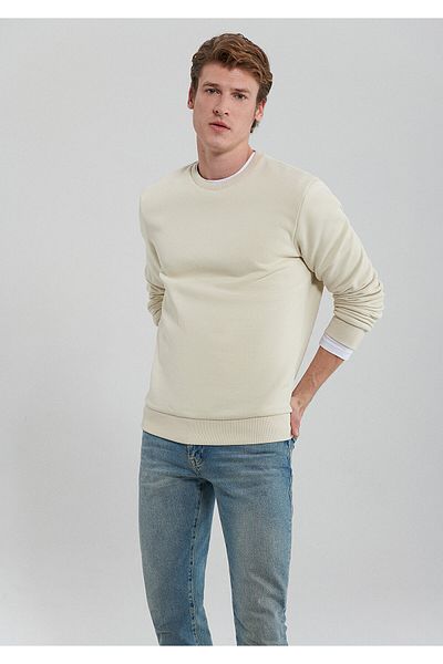 Mavi Φούτερ Crew Neck Beige Basic0610060-70072