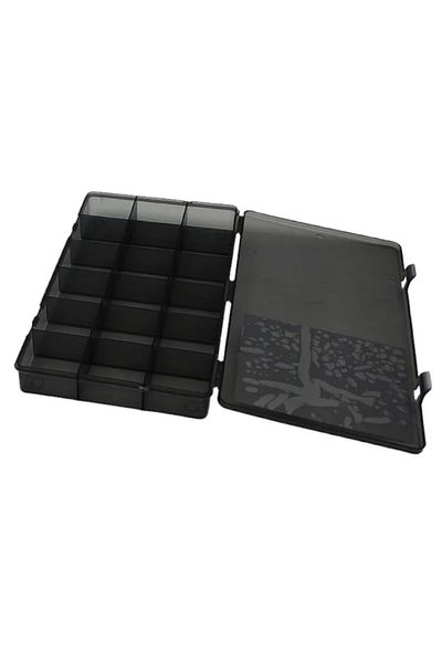 Toptan Bulurum Lova 18 Compartment Plastic Jewelry - Organizer Box 25x15x3 Cm WHOLESALE-LV-148