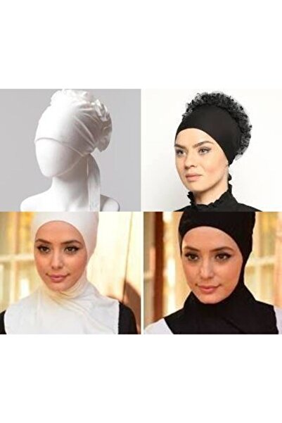 Aydın Bone Фартук з рюшами Чорно-білий 1 -комір Чорно-білий 1 Штука Всього 4 ...