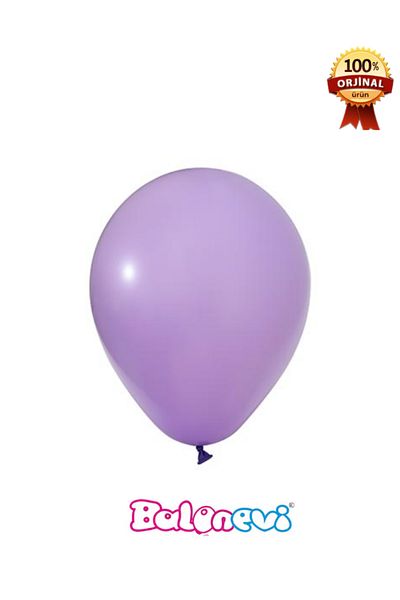 BalonEvi 100 Light Violet 12'' Printed Balloons