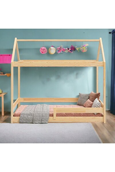 MiniWood Markaawm Montessori Bebek Ve Çocuk Karyolası Ahşap Yatak Funda
