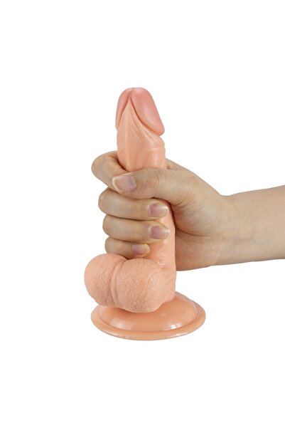 Night Blue Erotic Shop 16 Cm Vakumlu Realistik Dildo