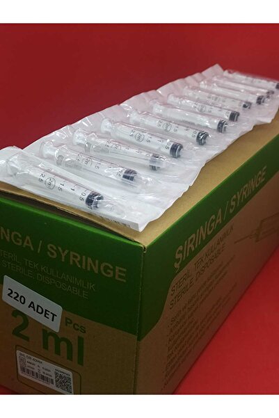 Berika Enjektör Gri (2ml 40 mm) kilitli 220 adet