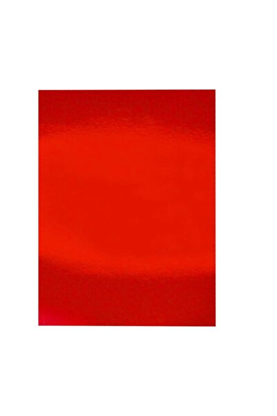 Bigibu Aynalı Metalik Metalize Fon Kartonu Kırmızı 50x70cm 1 Adet (Tek Renk)